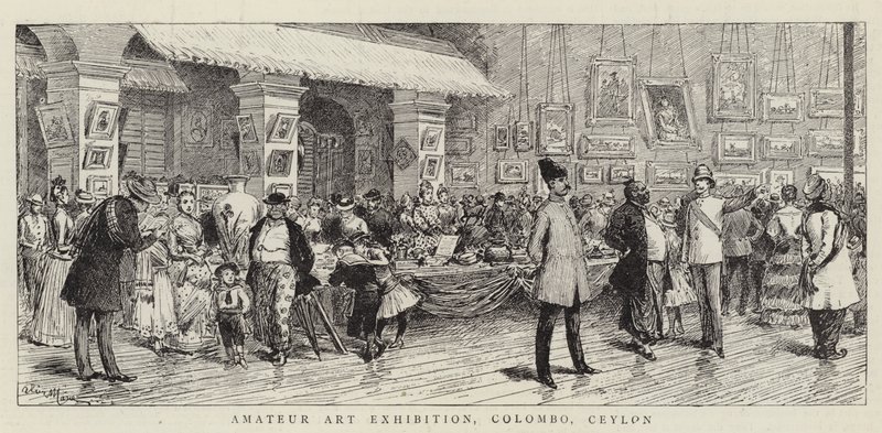 Amateurkunsttentoonstelling, Colombo, Ceylon door Adrien Emmanuel Marie