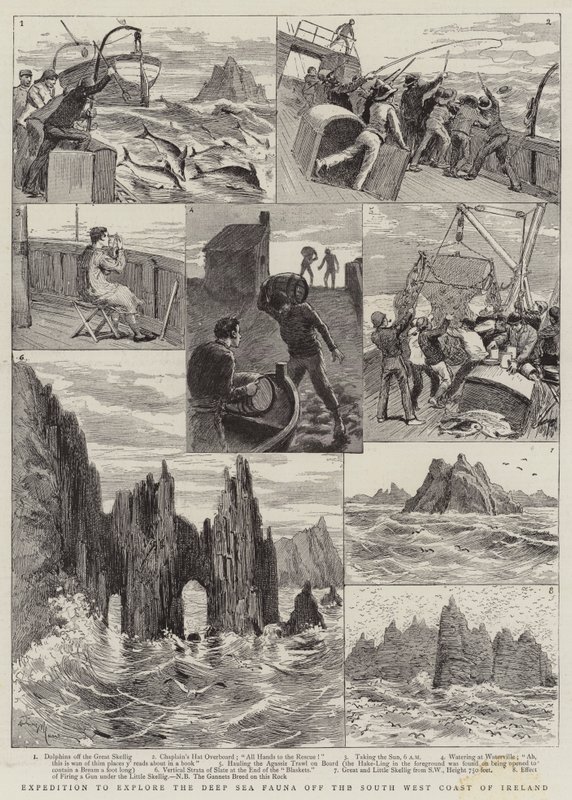 Expeditie om de diepzee-fauna voor de zuidwestkust van Ierland te verkennen door Adrien Emmanuel Marie