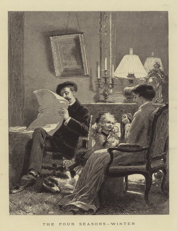 De Vier Seizoenen, Winter door Adrien Emmanuel Marie