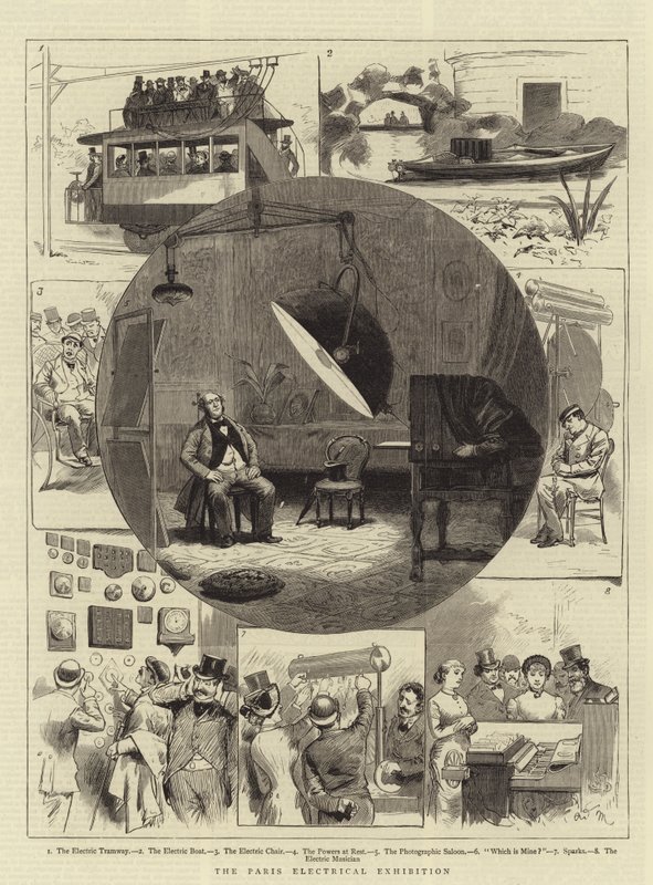 De Parijse Elektrische Tentoonstelling door Adrien Emmanuel Marie