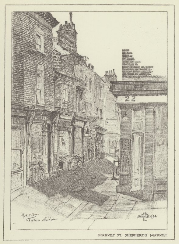 Market Street, Shepherds Market door Alan Stapleton