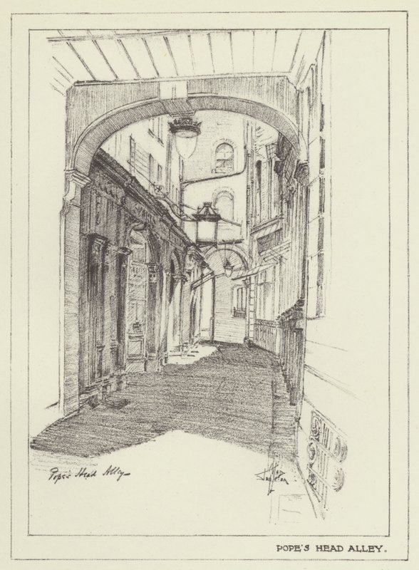 Popes Head Alley door Alan Stapleton