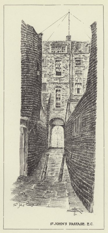 St Johns Passage, EC door Alan Stapleton