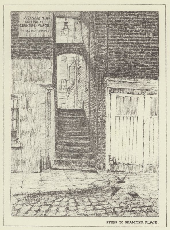 Trappen naar Seamore Place door Alan Stapleton