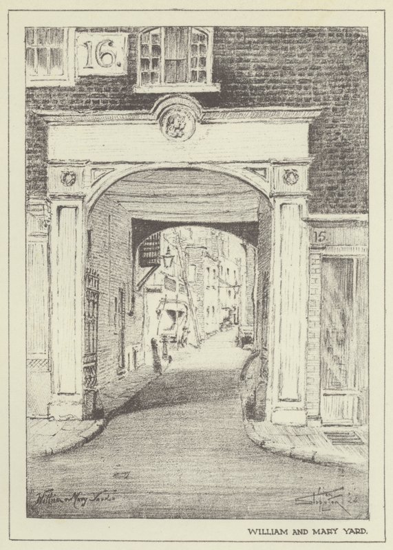 William and Mary Yard door Alan Stapleton