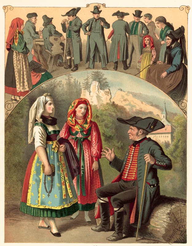 Duitse kleding, Bayern Frankische-Schweiz door Albert Kretschmer