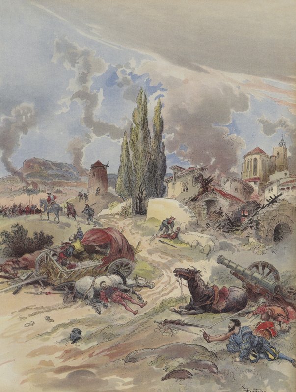 Verwoesting van de Provence door Albert Robida