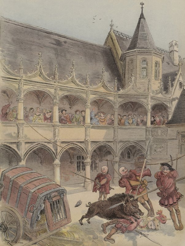 Het everzwijn van Amboise door Albert Robida