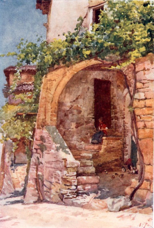 Een rustieke woning in de Romeinse Campagna door Alberto Pisa