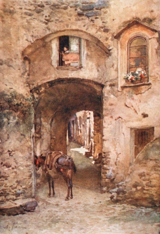 Straat in Castrogiovanni door Alberto Pisa