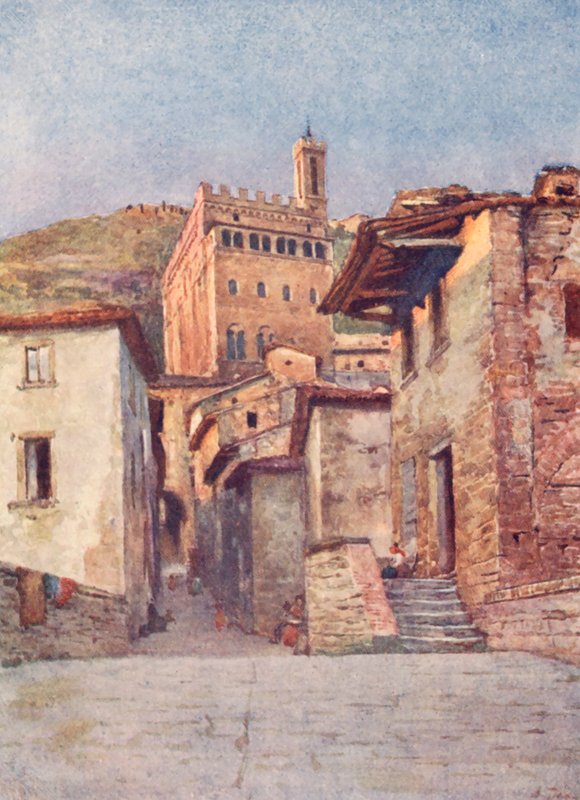 Via Delle Occhi, Gubbio door Alberto Pisa