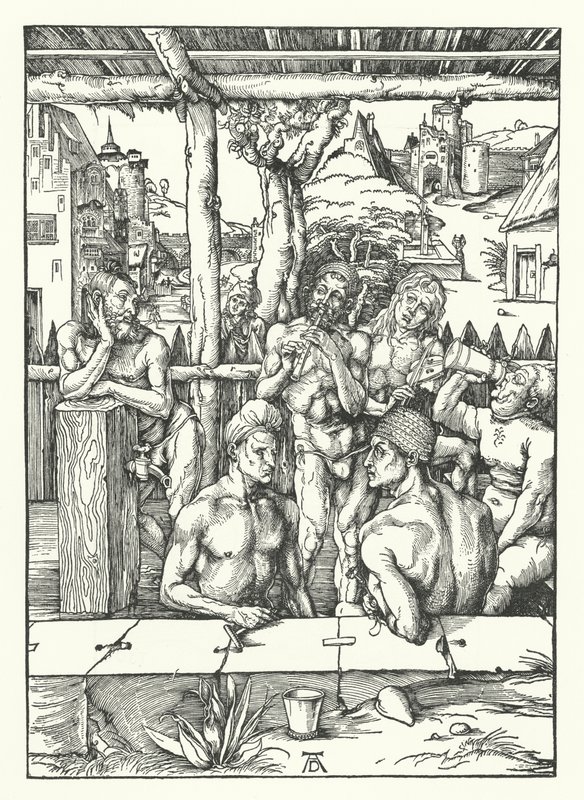 Het mannenbad door Albrecht Dürer