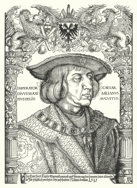 Maximiliaan I, Heilige Roomse Keizer door Albrecht Dürer