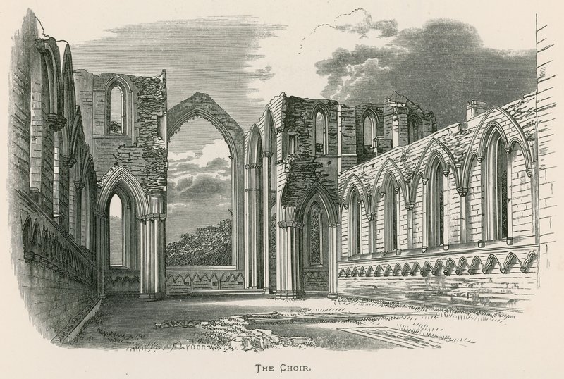 Fountains Abbey, Het Koor door Alexander Francis Lydon