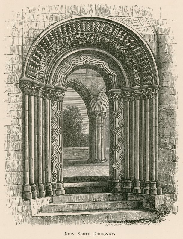 Jedburgh Abbey, Nieuwe Zuidelijke Deur door Alexander Francis Lydon