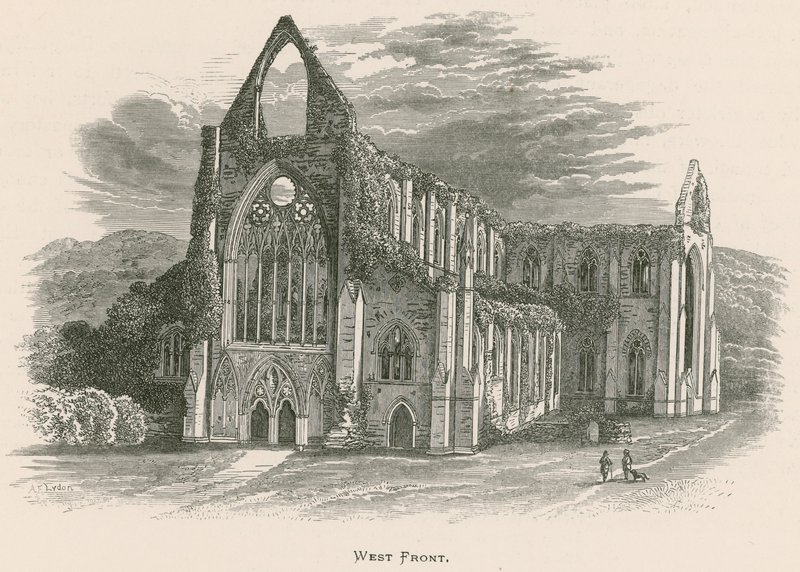 Tintern Abbey, Westelijke Voorzijde door Alexander Francis Lydon