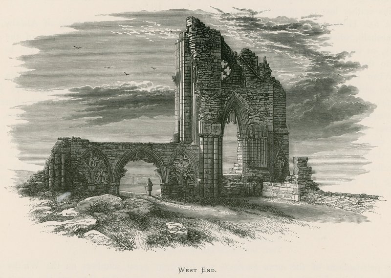 Whitby Abbey, westkant door Alexander Francis Lydon
