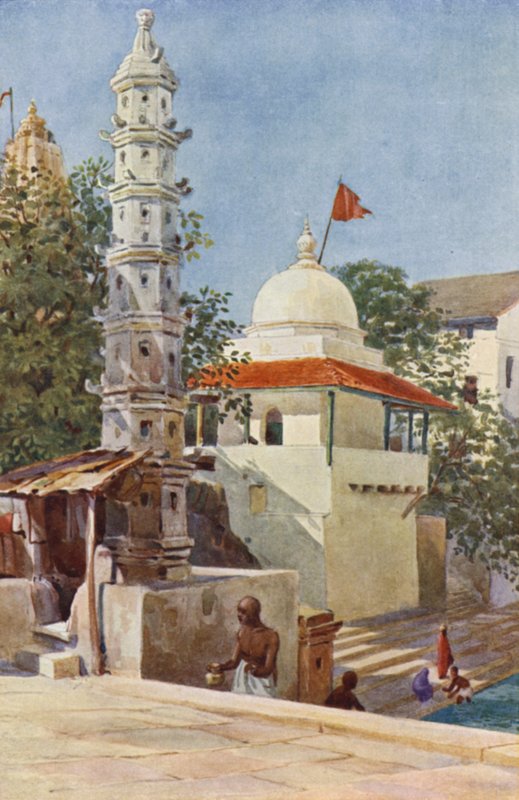 De Walkeshwar Tempel, Bombay door Alexander Henry Hallam Murray
