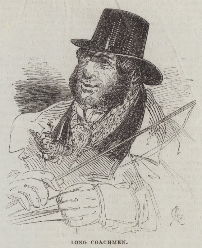 Lange koetsiers door Alfred Crowquill