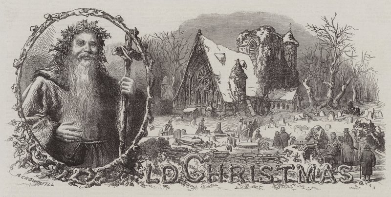 Oude Kerstmis door Alfred Crowquill