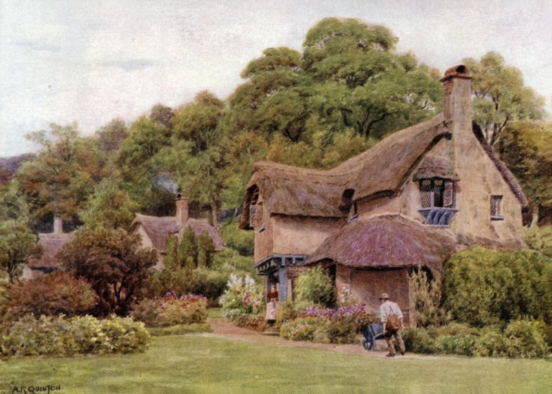 Armenhuizen, Selworthy Green, Somerset door Alfred Robert Quinton