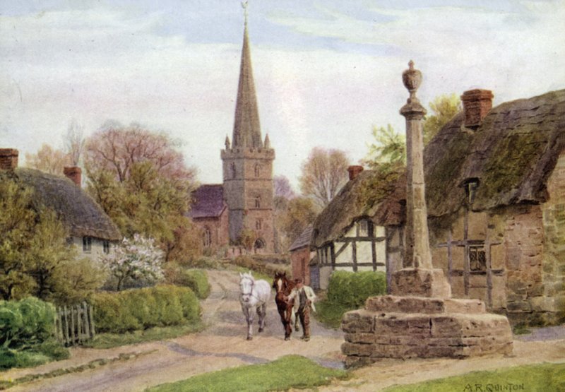 Childs Wickham, nabij Evesham, Worcester door Alfred Robert Quinton
