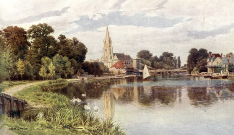 Marlow Brug door Alfred Robert Quinton
