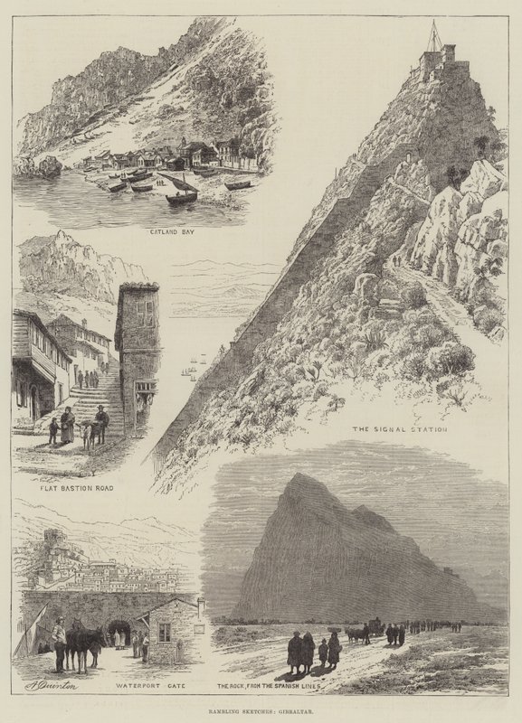 Rambling Sketches, Gibraltar door Alfred Robert Quinton