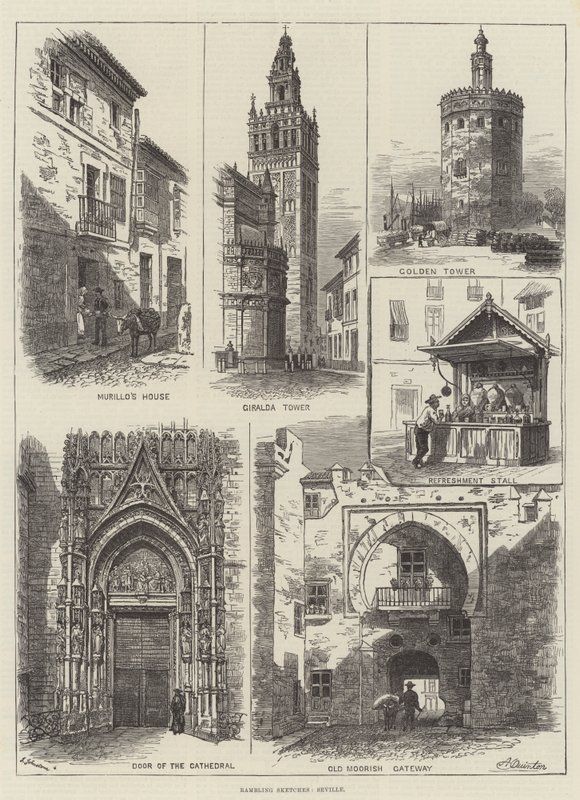 Zwerfschetsen, Sevilla door Alfred Robert Quinton