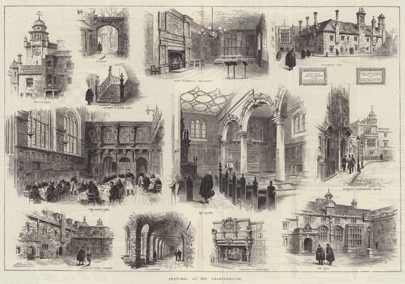 Schetsen bij de Charterhouse door Alfred Robert Quinton