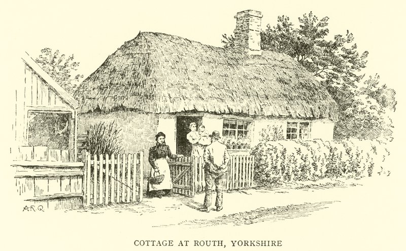 Het huisje in Routh, Yorkshire door Alfred Robert Quinton