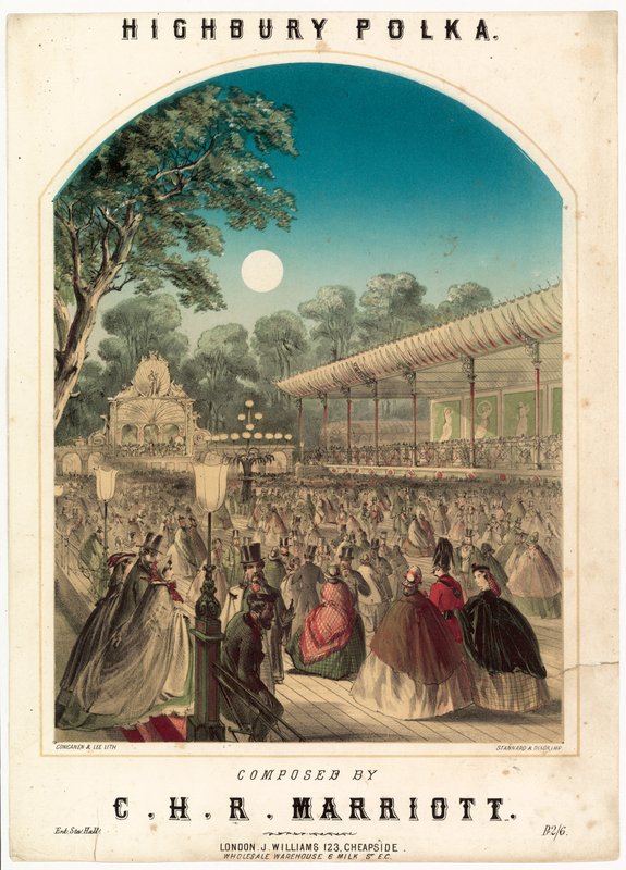 Highbury Polka door Alfred Concanen
