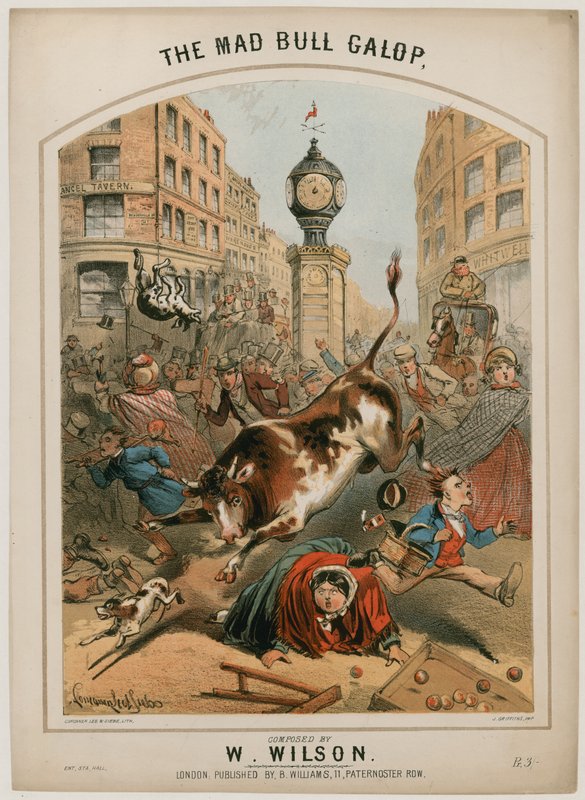 De Mad Bull Galop door Alfred Concanen