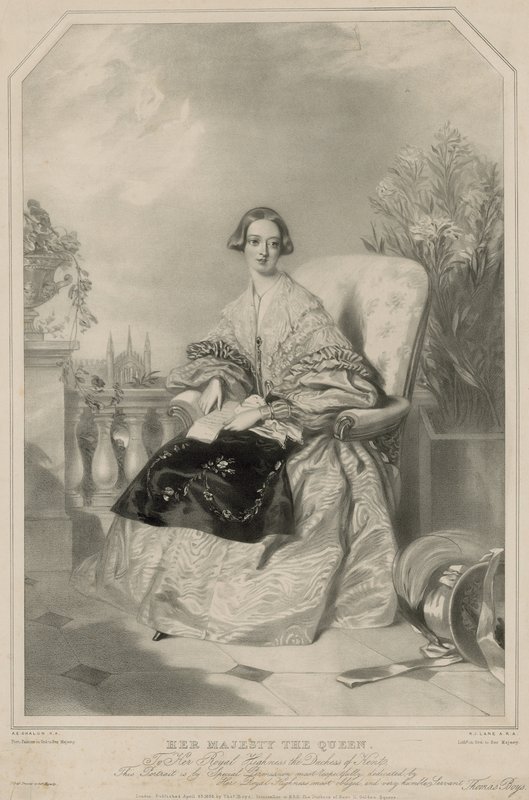 Koningin Victoria door Alfred Edward Chalon
