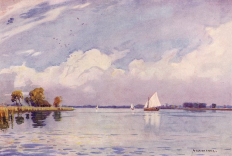 Hickling Broad, Norfolk door Alfred Heaton Cooper