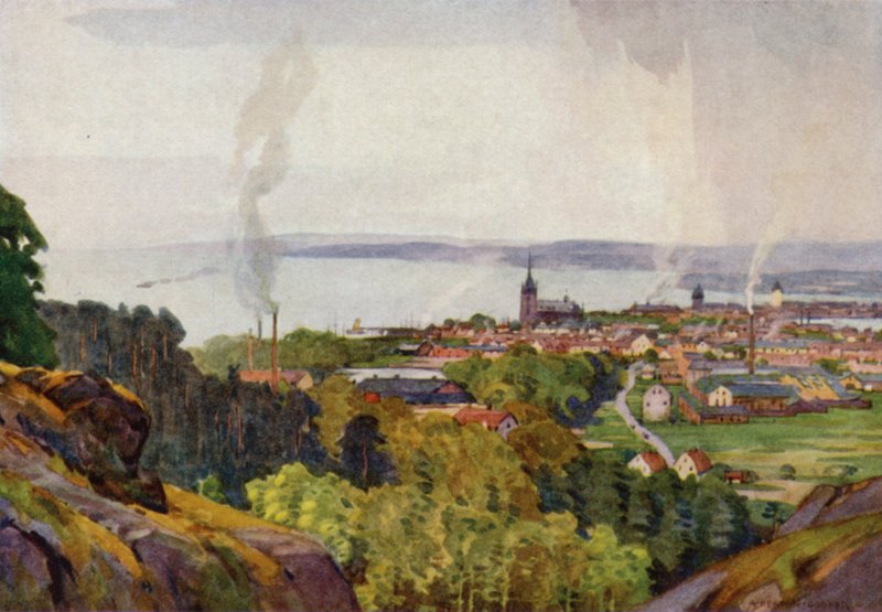 Jonkoping door Alfred Heaton Cooper