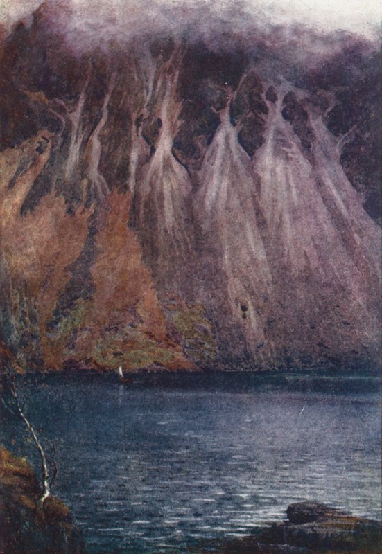 Lake District: Wastwater Screes door Alfred Heaton Cooper