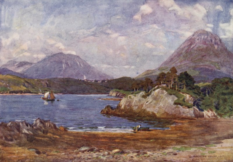 Letterfrack, Connemara door Alfred Heaton Cooper