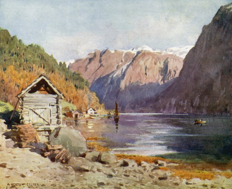 Osefjord door Alfred Heaton Cooper