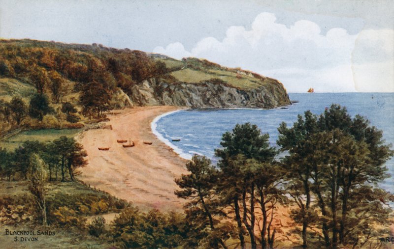 Blackpool Sands, S Devon door Alfred Robert Quinton