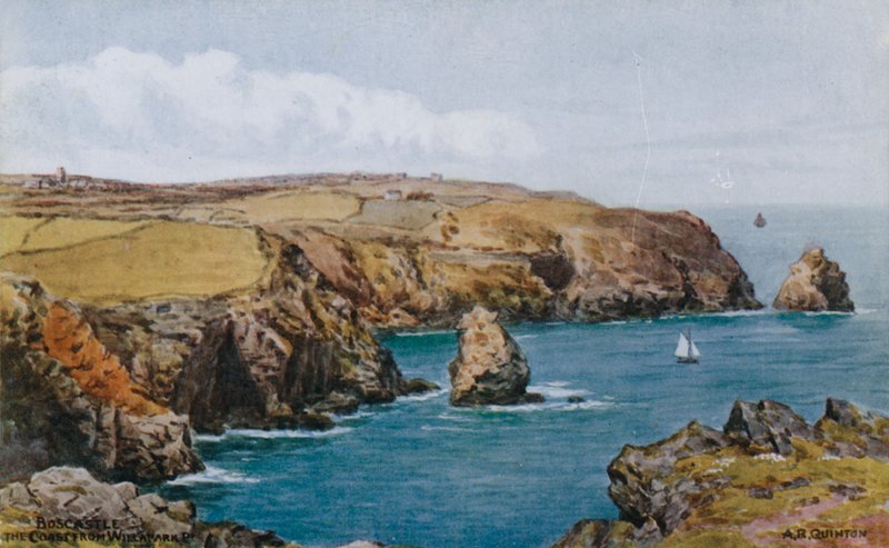 Boscastle, De Kust vanaf Willapark door Alfred Robert Quinton