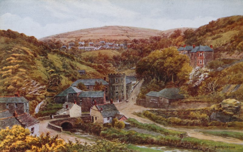 Dorp Boscastle door Alfred Robert Quinton