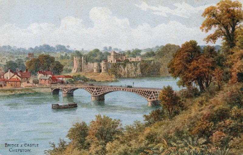 Brug en kasteel, Chepstow door Alfred Robert Quinton