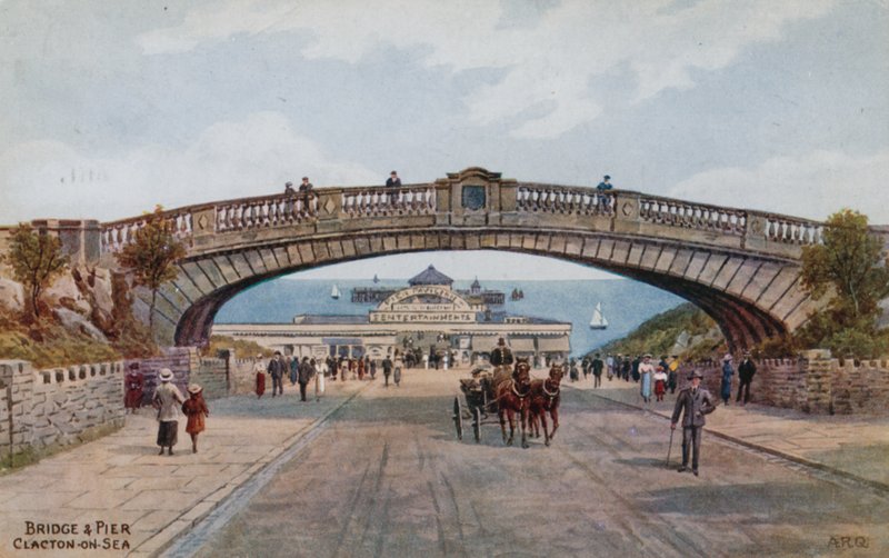 Brug en Pier, Clacton-on-Sea door Alfred Robert Quinton
