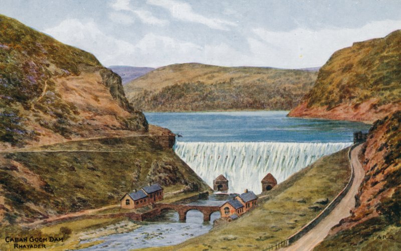 Caban Goch Dam, Rhayader door Alfred Robert Quinton
