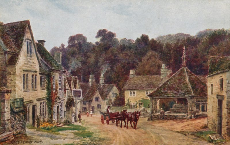 Castle Combe, Wiltshire door Alfred Robert Quinton