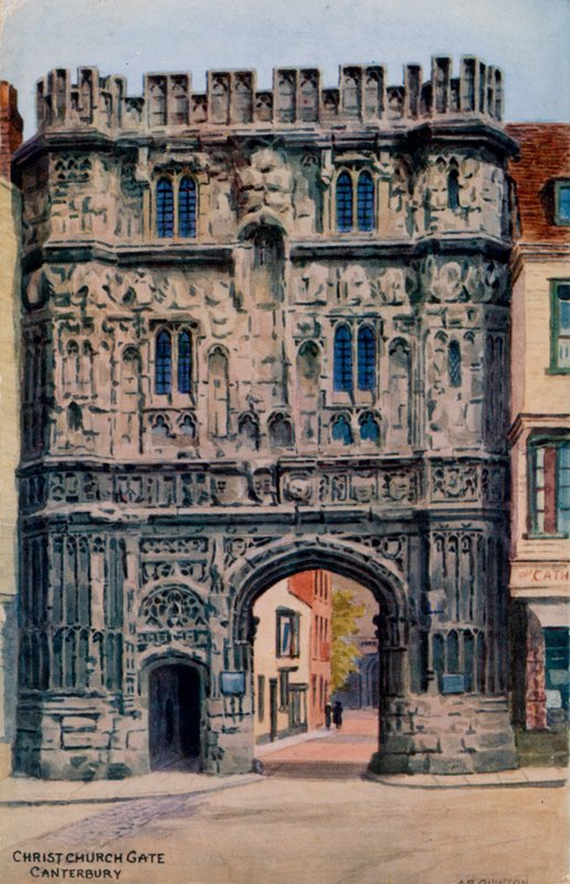 Christ Church Gate, Canterbury door Alfred Robert Quinton