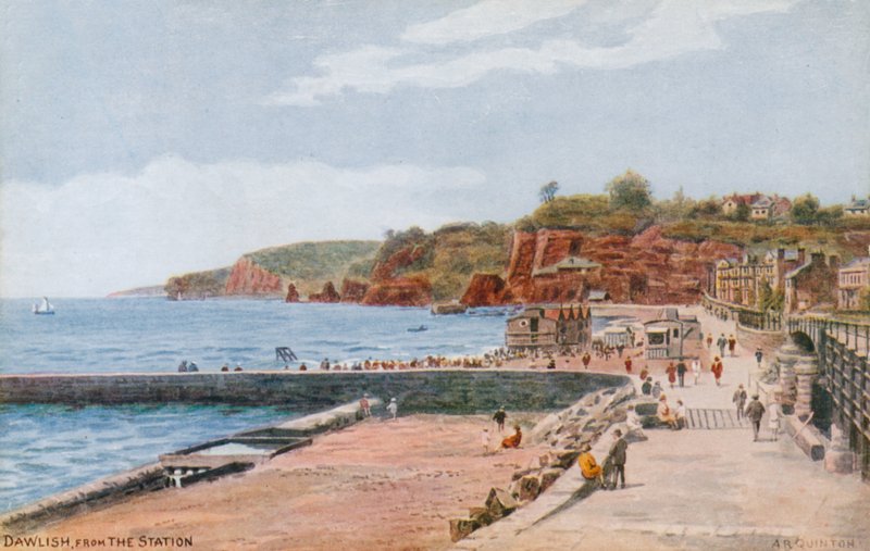 Dawlish, vanaf het Station door Alfred Robert Quinton