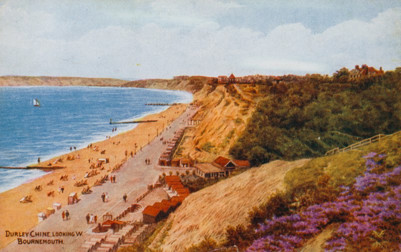 Durley Chine, kijkend naar W, Bournemouth door Alfred Robert Quinton