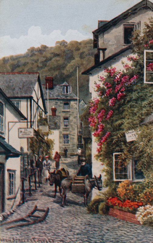 Hoofdstraat, Clovelly door Alfred Robert Quinton